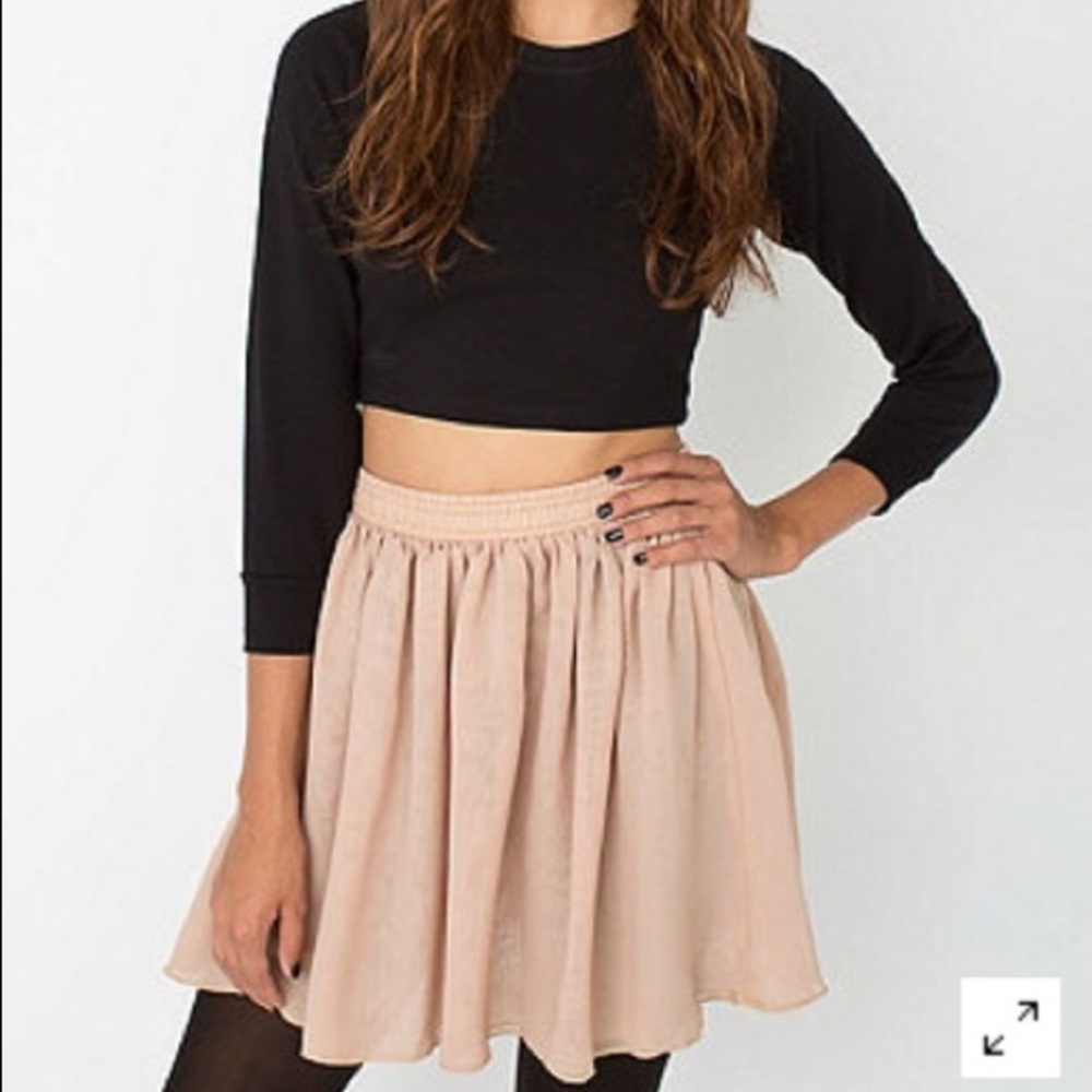 American Apparel Blush Pink Mini Skirt